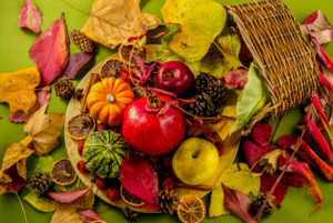 basket full of fruits and vegetables