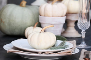 Thanksgiving themed table display